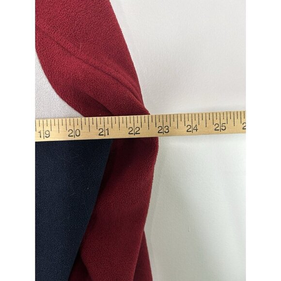 Tommy Hilfiger Men's Full Zip Blue Red Vintage Fleece Hoodie Size XL - Picture 3 of 7